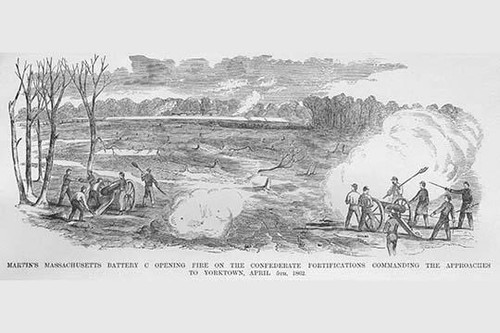Bombardment of Yorktown by Martin's Massachusetts Poster Print by Frank  Leslie - Item # VARBLL0587325046