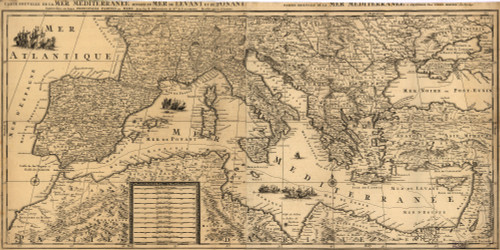 Mediterranean Sea - 1680 Poster Print - Item # VARBLL058758413L