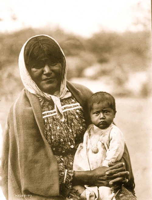 Chemehuevi mother and child Poster Print - Item # VARBLL058747006L