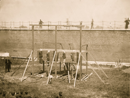 Washington, D.C. Hanging bodies of the conspirators; guards only in yard Poster Print - Item # VARBLL058745614L