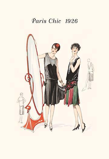 Page from a 1920's fashion catalog from France with the lastest in women's attire. Poster Print by unknown - Item # VARBLL0587020172