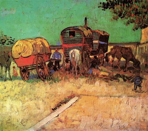 Encampment of Gypsies with Caravans Poster Print - Item # VARBLL058750605L