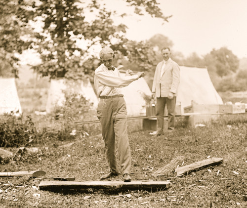 Henry Ford chopping wood Poster Print - Item # VARBLL058748967L