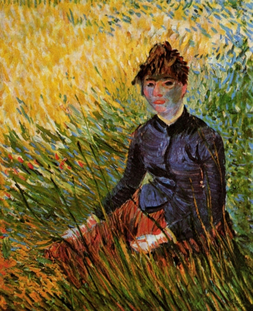 Woman Sitting in the Grass Poster Print - Item # VARBLL058750356L