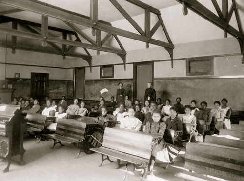 Students and teachers in training school of Fisk University, Nashville, Tennessee Poster Print - Item # VARBLL0587635010