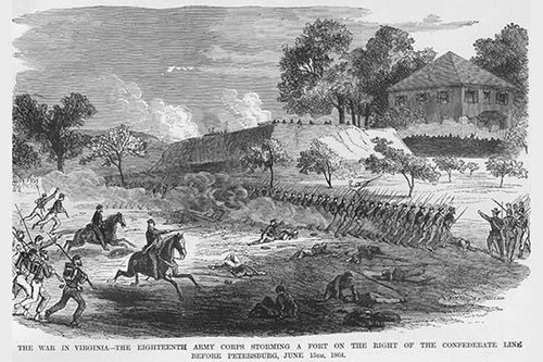 Storming the Petersburg Line Poster Print by Frank  Leslie - Item # VARBLL0587330015