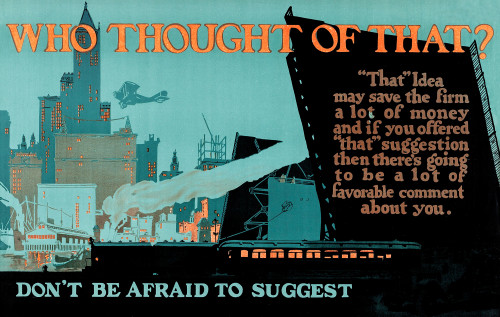 Mather & Company, Chicago printers who capitalized on the 1920s-era fascination with enhancing efficiency in the workplace, produced this colorful motivational art to be hung in factories and offices. Poster Print by Unknown - Item # VARBLL0587398426