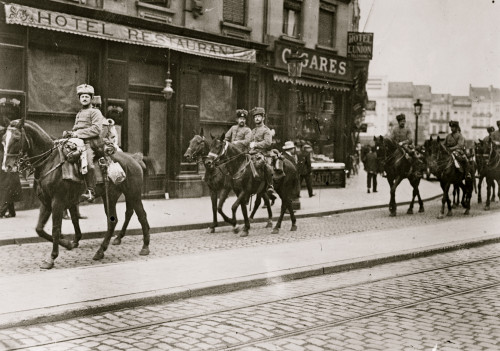 German Hussars in Antwerp Poster Print
