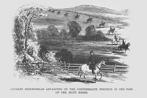 Cavalry Advances in the Blue Ridge Mountains Poster Print by Frank  Leslie - Item # VARBLL0587330430
