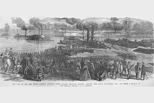 War on the Red River - Admiral Porter's Fleet Poster Print by Frank  Leslie - Item # VARBLL0587328967 War on the Red River - Admiral Porter's Fleet Poster Print by Frank  Leslie - Item # VARBLL0587328967