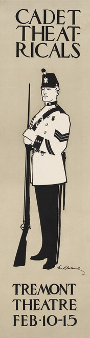 A cadet stands holding a rifle. Poster Print - Item # VARBLL058741457x