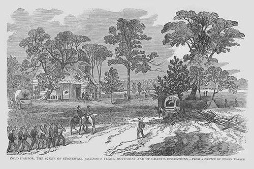 Stonewall Jackson's Flank  Movement at Cold Harbor Poster Print by Frank  Leslie - Item # VARBLL0587332204