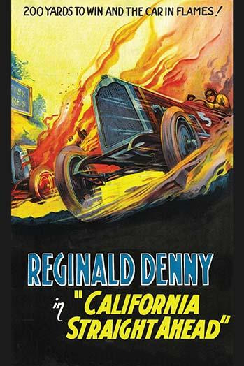Race Car speeds through flames - Reginald Denny Poster Print - Item # VARBLL058762219L