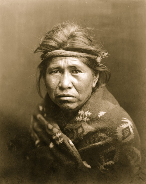 Head-and-shoulders portrait of Navajo Indian, facing slightly left. Poster Print - Item # VARBLL058751171L