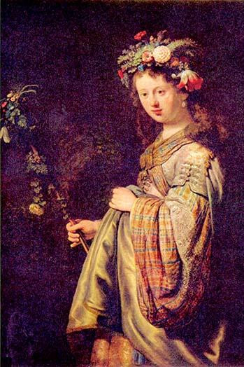 Flora Poster Print by Rembrandt  Van Rijn - Item # VARBLL0587264519