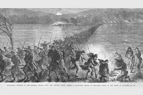 Union Retreat across Edward's Ferry Poster Print by Frank  Leslie - Item # VARBLL0587325739