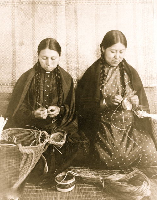 Makah Indian basket weavers Poster Print - Item # VARBLL058751213L
