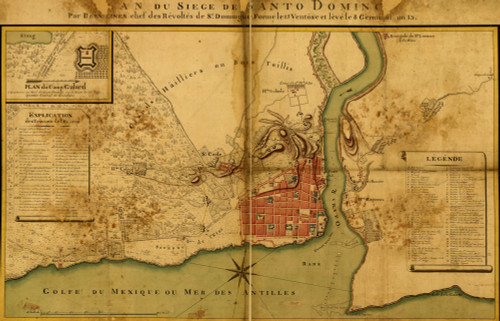 Siege of Santo Domingo - 1895 Poster Print - Item # VARBLL058758608L