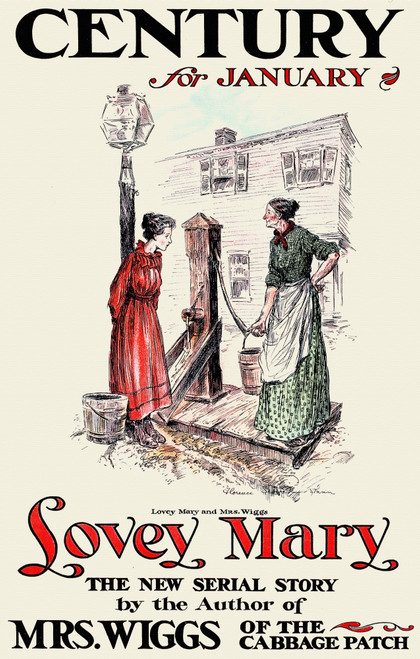 An woman holding a bucket talks to a girl. Poster Print by  Florence Scovel Shinn - Item # VARBLL0587417234