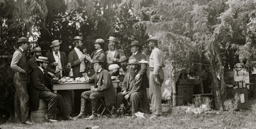 Petersburg, Virginia. Group at Telegraphic Corps quarters. Headquarters, Army of the Potomac Poster Print - Item # VARBLL058752065L