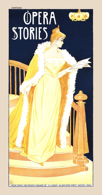 A woman stands holding a book. Poster Print - Item # VARBLL0587415808