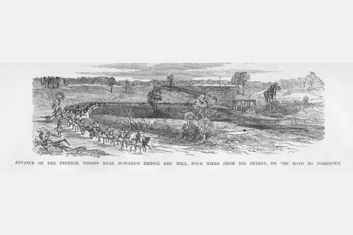 Advance at Howard's Bridge on the way to Yorktown Poster Print by Frank  Leslie - Item # VARBLL0587325615