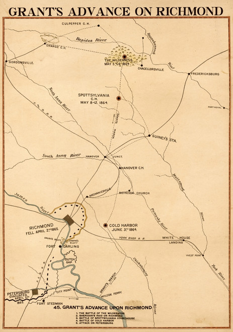 Civil War - Grants Advance on Richmond Poster Print - Item # VARBLL058758195L