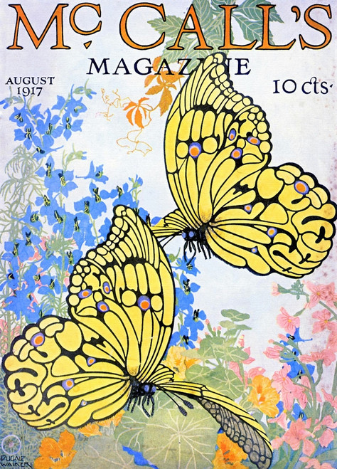 1918 McCall's Cover Butterflies Poster Print by McCalls - Item # VARBLL0587393963