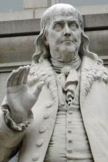 Ben Franklin statue at the Old Post Office Pavilion in Washington, DC Poster Print by unknown - Item # VARBLL0587335629