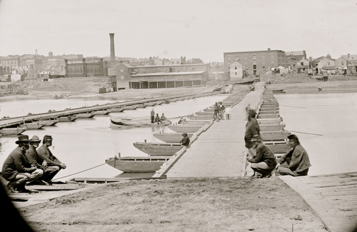Varina  Landing, Virginia. Pontoon bridge across the James river. Poster Print - Item # VARBLL058753406L