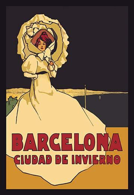Great Spanish travel poster for the city of Barcelona.  John Hassall was an English illustrator, known for his advertisements and poster designs. Poster Print by John Hassall - Item # VARBLL0587017287