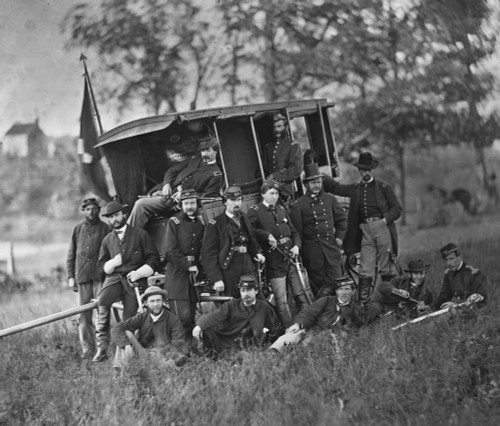 Culpeper, Va. Gen Robert O. Tyler and staff of the Artillery Reserve Poster Print - Item # VARBLL058753373L
