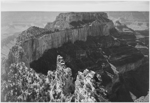 Close-In View of Curved Cliff "Grand Canyon National Park" Arizona. Poster Print by Ansel Adams - Item # VARBLL0587400692