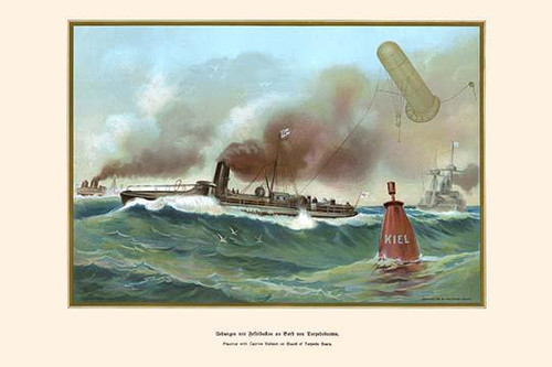 Captive Balloon On Torpedo Boats in Practice Poster Print by G. Arnold - Item # VARBLL0587295104