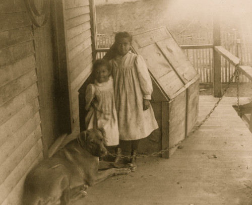Two African American children with a dog in Georgia Poster Print - Item # VARBLL0587634421