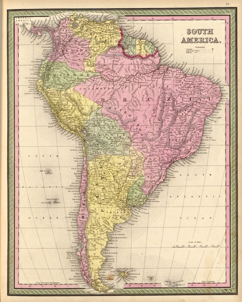 South America - 1849 Poster Print by Mitchell - Item # VARBLL0587423854