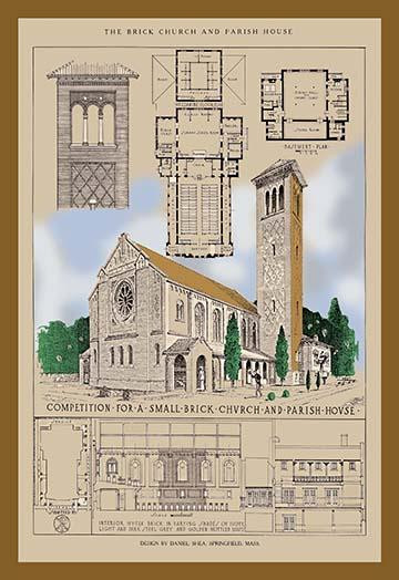 Architectural Representations of British Churches and Floor Plans Poster Print by Anonymous - Item # VARBLL058711925x