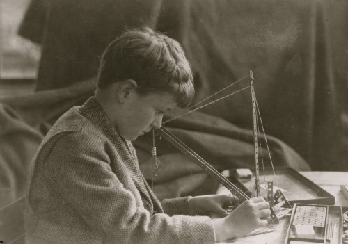 Young Boy with a Mechanical Toy Poster Print - Item # VARBLL058754226L
