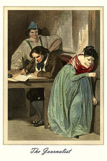 The Newspaperman or Journalist Poster Print by L.  Massard - Item # VARBLL0587288604
