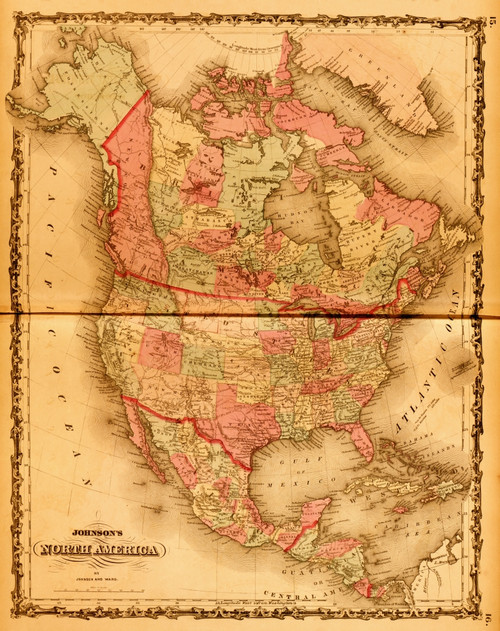 North America - 1862 Poster Print - Item # VARBLL058758006L