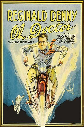 Man on a Motorcycle with rabbit and bird jumping out of the way Poster Print by Unknown - Item # VARBLL058762584L