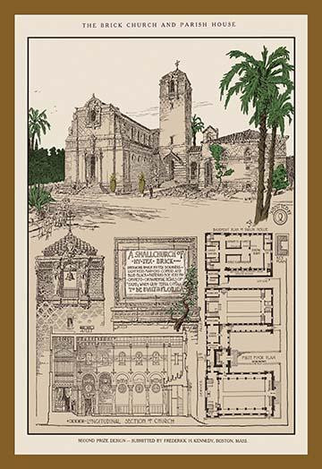 Architectural Representations of British Churches and Floor Plans Poster Print by Anonymous - Item # VARBLL0587119373