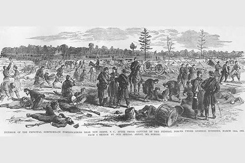 Burnside Occupies Fortifications at New Berne Poster Print by Frank  Leslie - Item # VARBLL0587327340