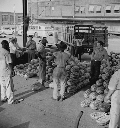 Washington, D.C. Unloading watermelons at the farmers' market Poster Print - Item # VARBLL058745019L
