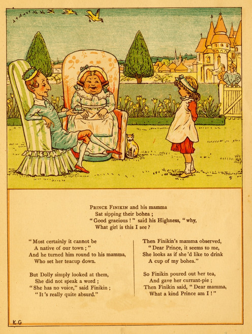 Prince & His wife drink tea and offer it to a young girl Poster Print - Item # VARBLL058759552L