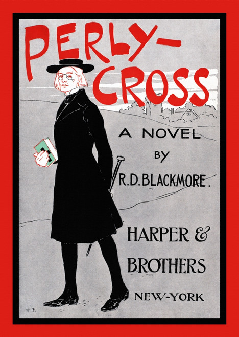 A man stands holding a book and a cane. Poster Print by  Edward Penfield - Item # VARBLL0587414685