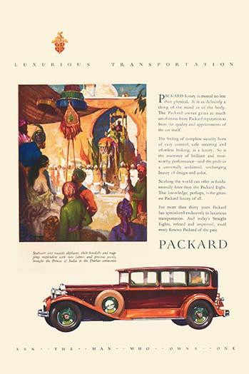 An ad for the line of cars produced by Packard. Poster Print by unknown - Item # VARBLL0587312939