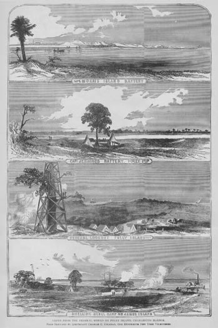 Charleston Harbor  Island Defenses & Forts Poster Print by Frank  Leslie - Item # VARBLL0587331763
