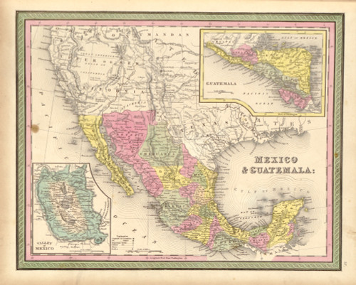Mexico & Guatamala - 1849 Poster Print - Item # VARBLL058758567L
