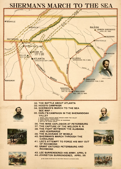Civil War - Sherman's March to the Sea Poster Print - Item # VARBLL058758196L